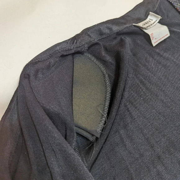 Vintage Laurel  Glitter Sparkle Long Sleeve Open Front Black Cardigan Woman 14 - Picture 4 of 10